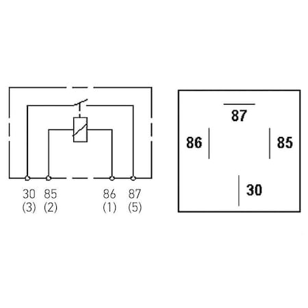 Hella Relay 12V 40A Spst, 933332101 933332101